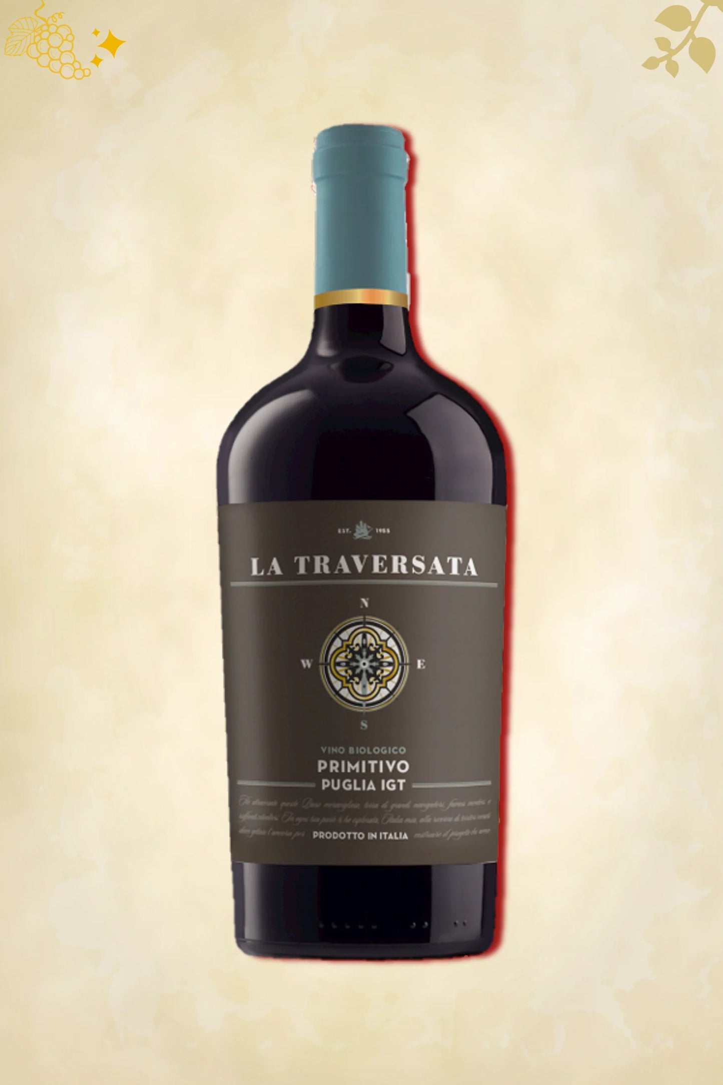 La Traversata – Primitivo (2023) – verfijnde rode wijn met karakter uit Italië