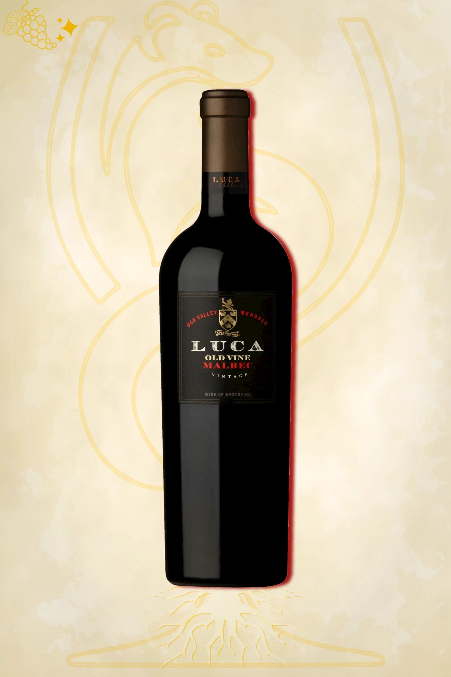 Luca Old Vine Malbec 2022 – rode wijn uit Mendoza, Argentinië