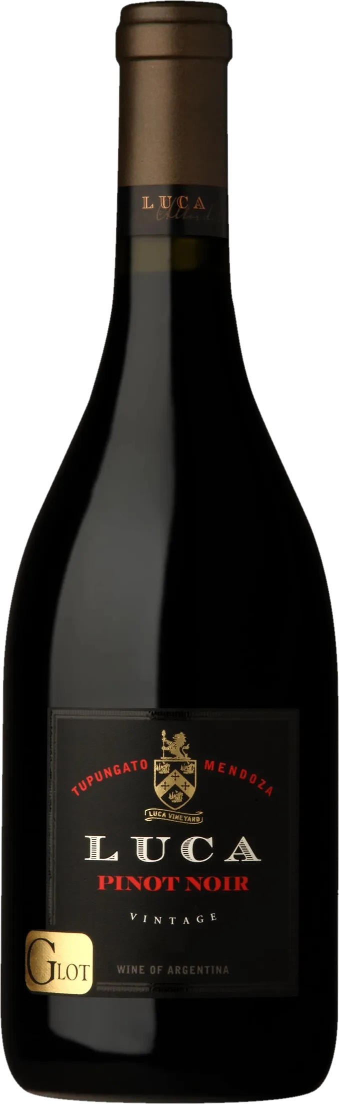 Transparante weergave van Luca – G-Lot Pinot Noir (2021) – fles rode wijn zonder achtergrond