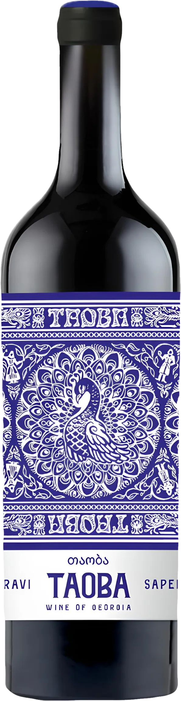 Exclusieve Ilia Estate – Taoba Saperavi (2022) tegen rode achtergrond