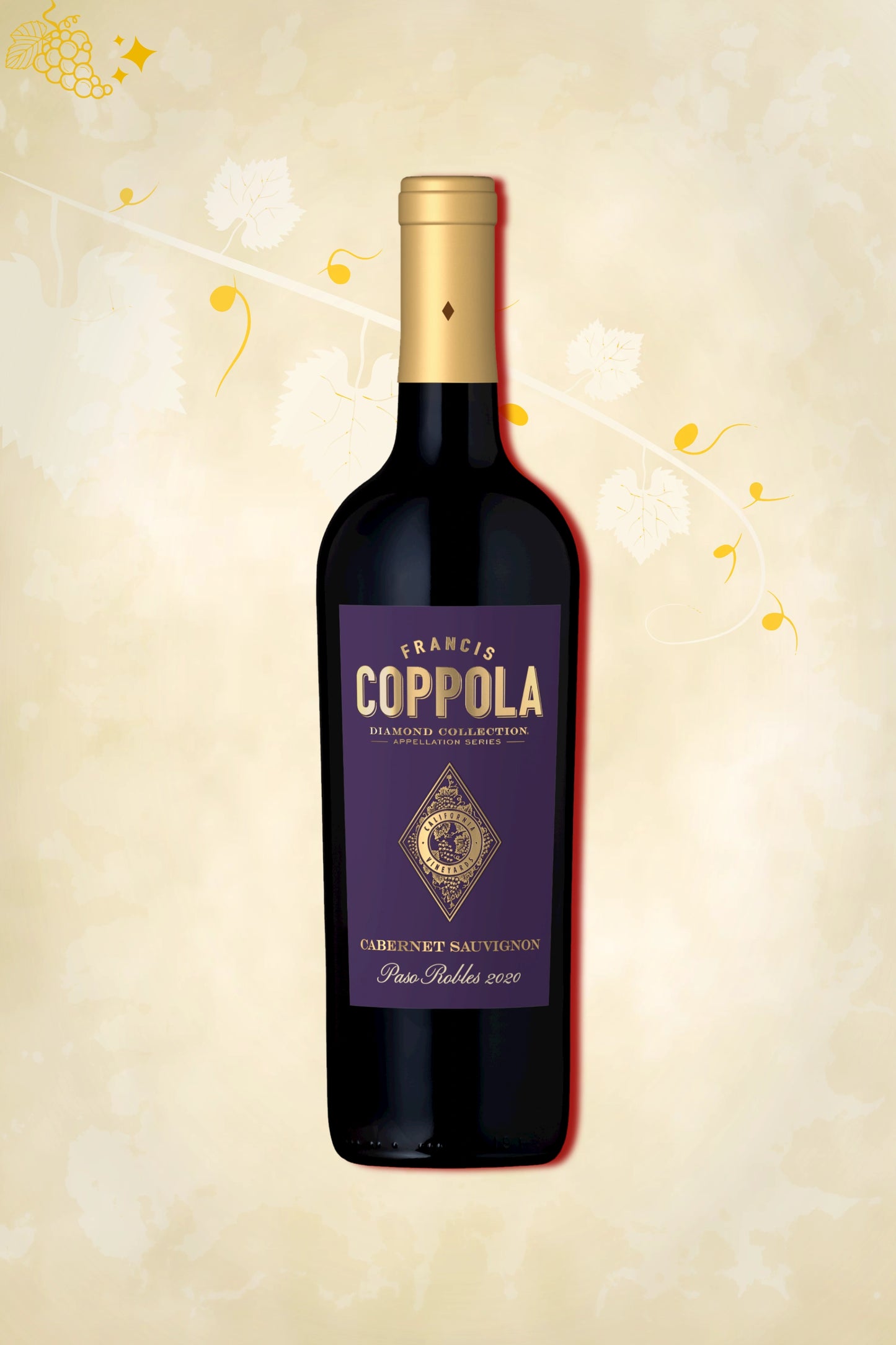 🍇 Coppola – Diamond AppSeries Cabernet Sauvignon Paso Robles (2021) – premium rode wijn uit Paso Robles
