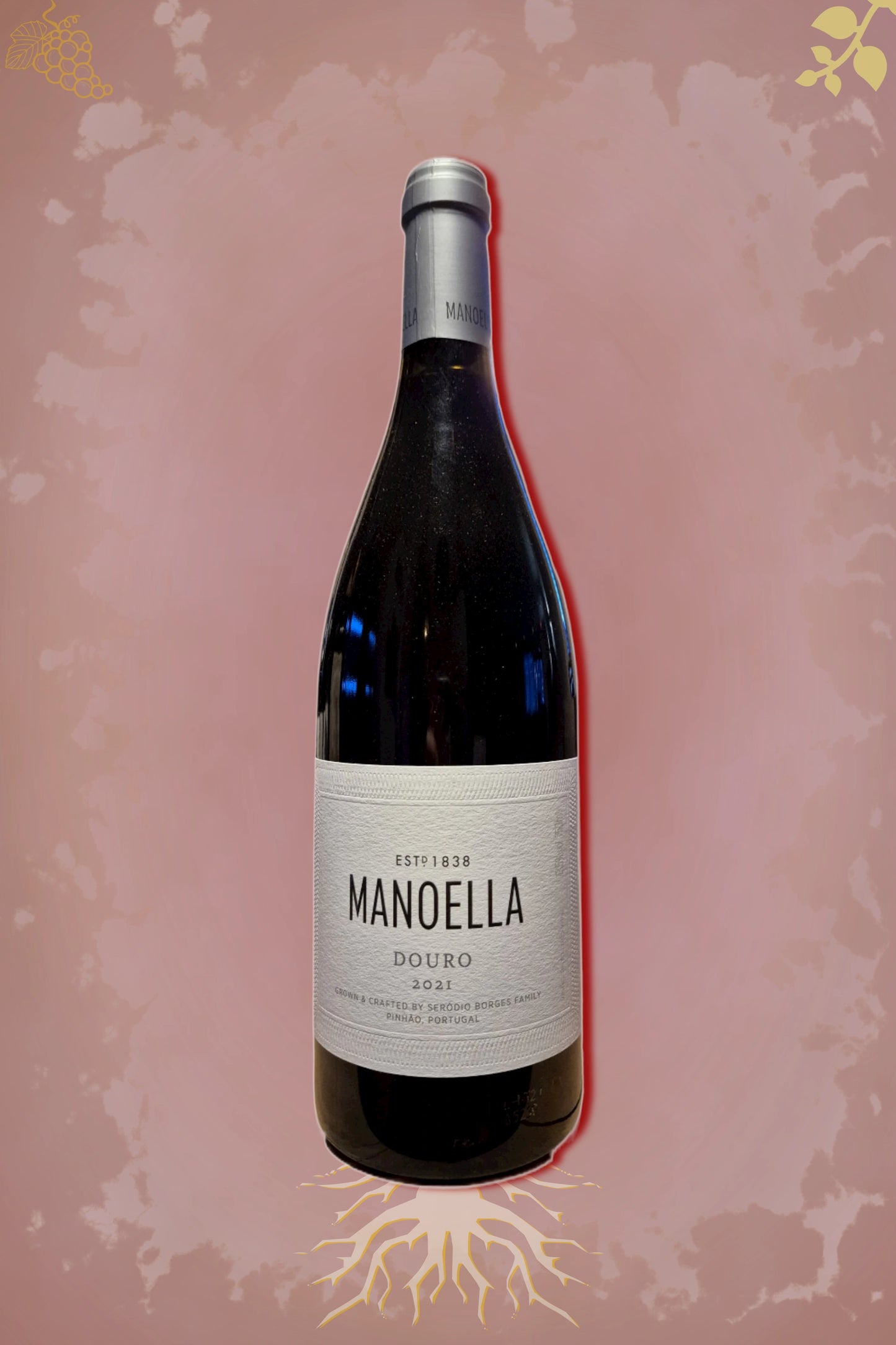 Wine & Soul - Quinta da Manoella Red (2021) – rode wijn in diepe rode ambiance