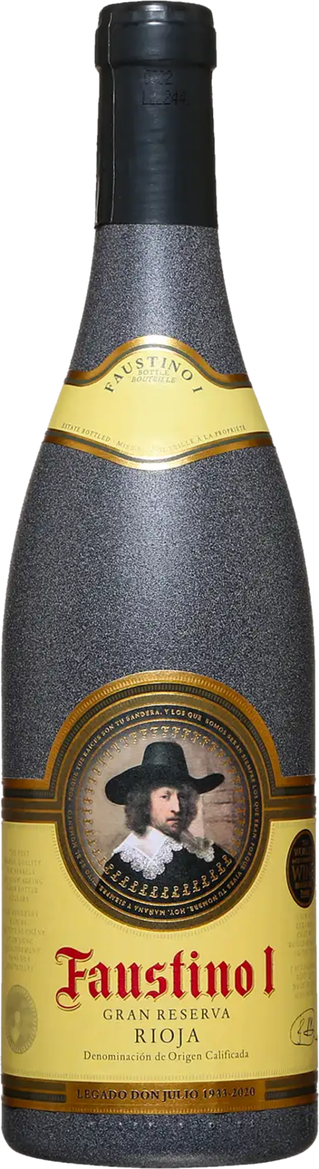 Bodegas Faustino I Gran Reserva 2015 tegen bordeaux achtergrond – Gran Reserva