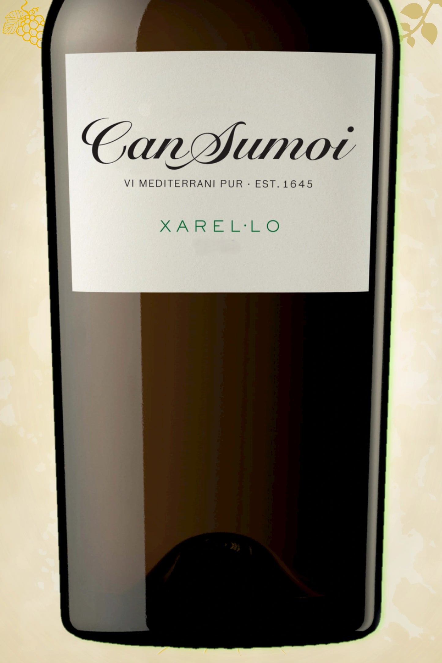 Close-up label Can Sumoi Xarel·lo 2023 – Raventós i Blanc logo en biologische certificering