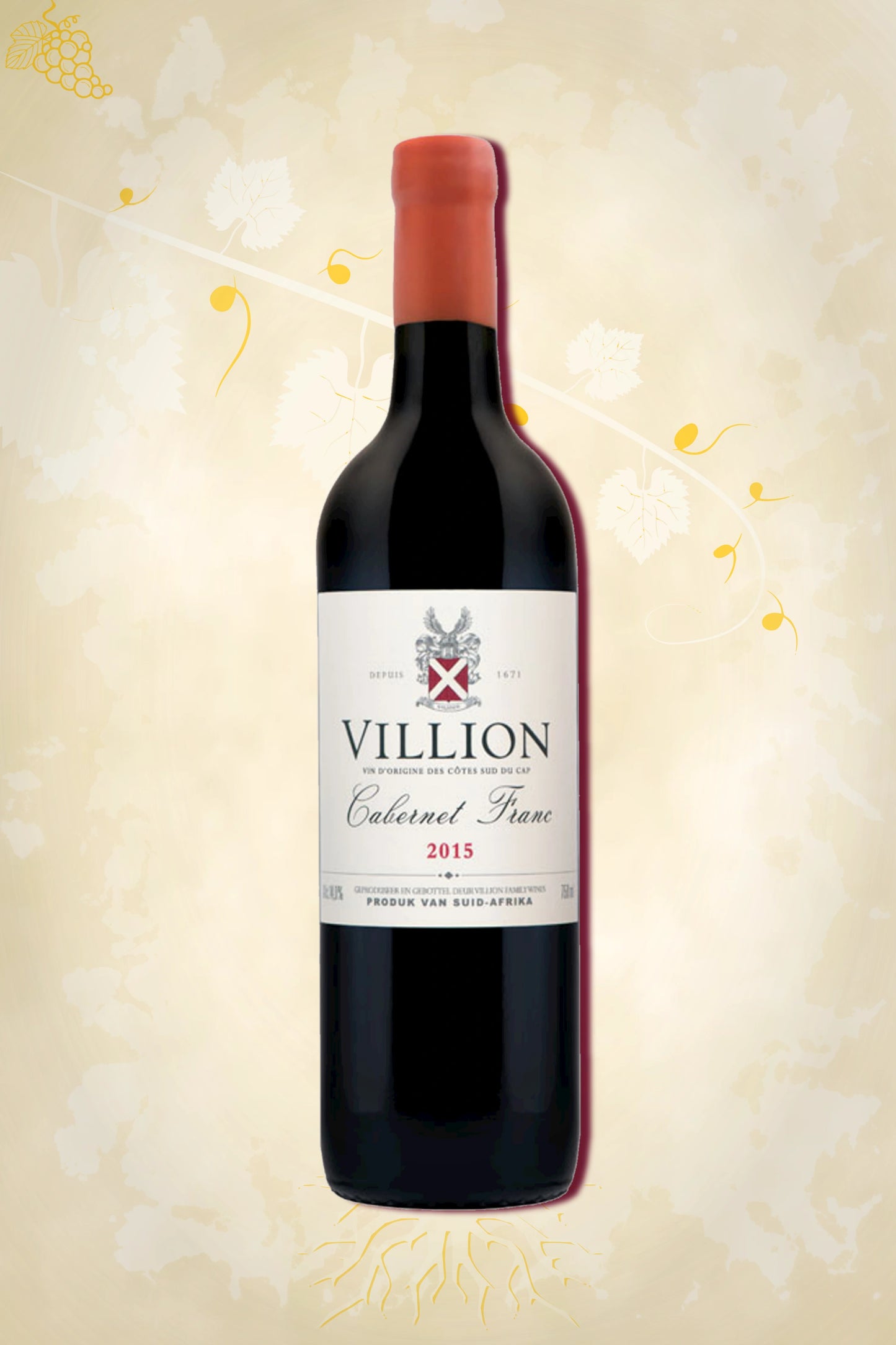 Villion Cabernet Franc 2015 – rode wijn uit Zuid-Afrika Overberg Hemel-en-Aarde