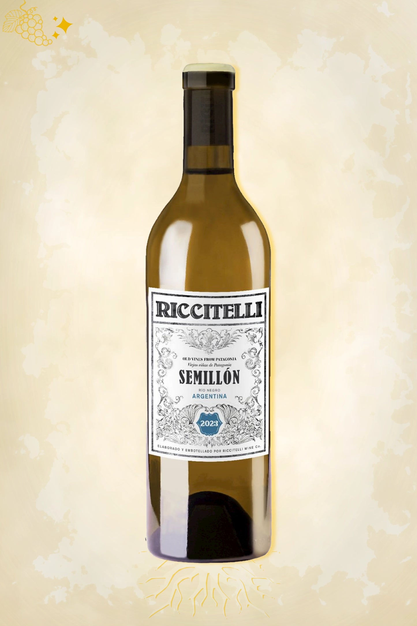 Riccitelli Old Vines Semillon 2023 – witte wijn uit Patagonië, Argentinië