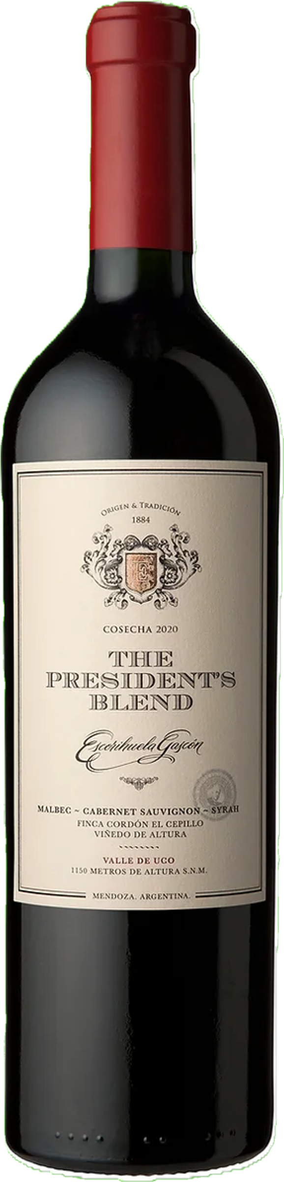 The President’s Blend 2021 fles transparant – rode blend Escorihuela Gascón