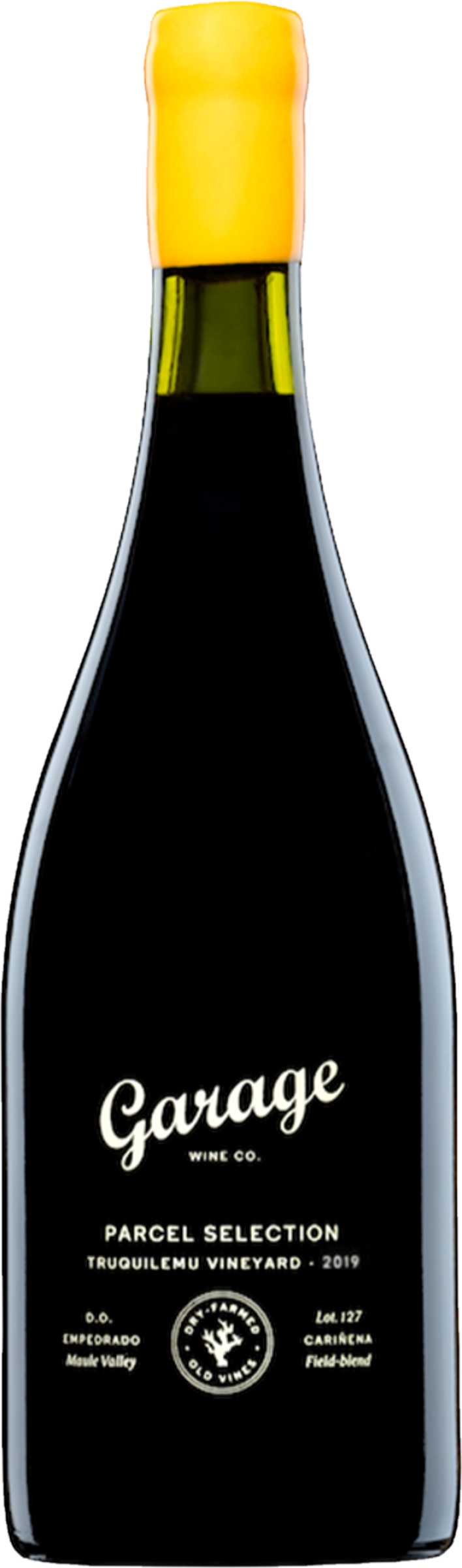 Garage Wine Co. Truquilemu Vineyard 2019 fles transparant – Carignan blend rode wijn Chili