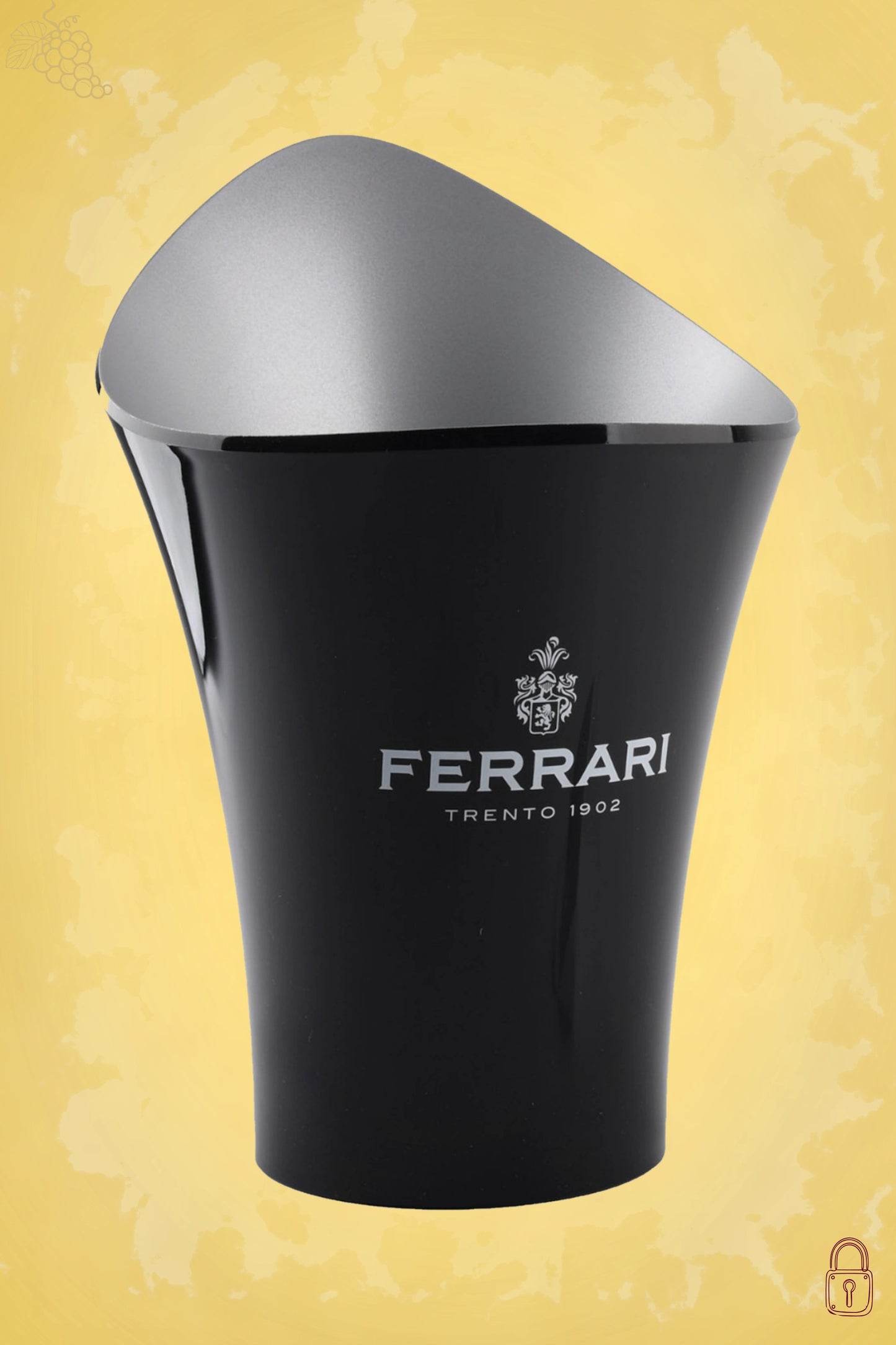 Empty Ferrari Vela bucket with silver logo
