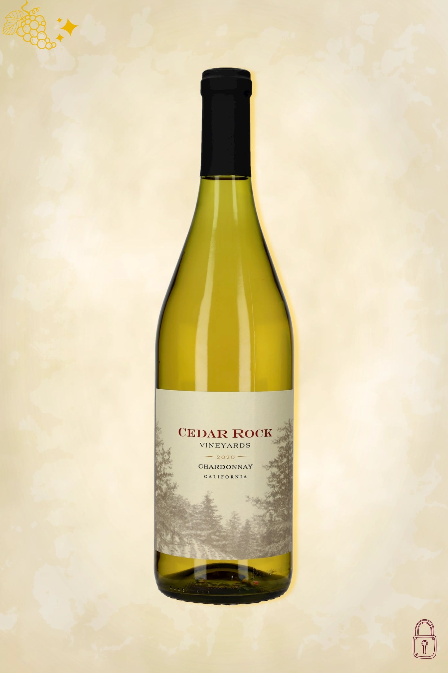 Cedar Rock Chardonnay 2020 – witte wijn uit Californië, Verenigde Staten