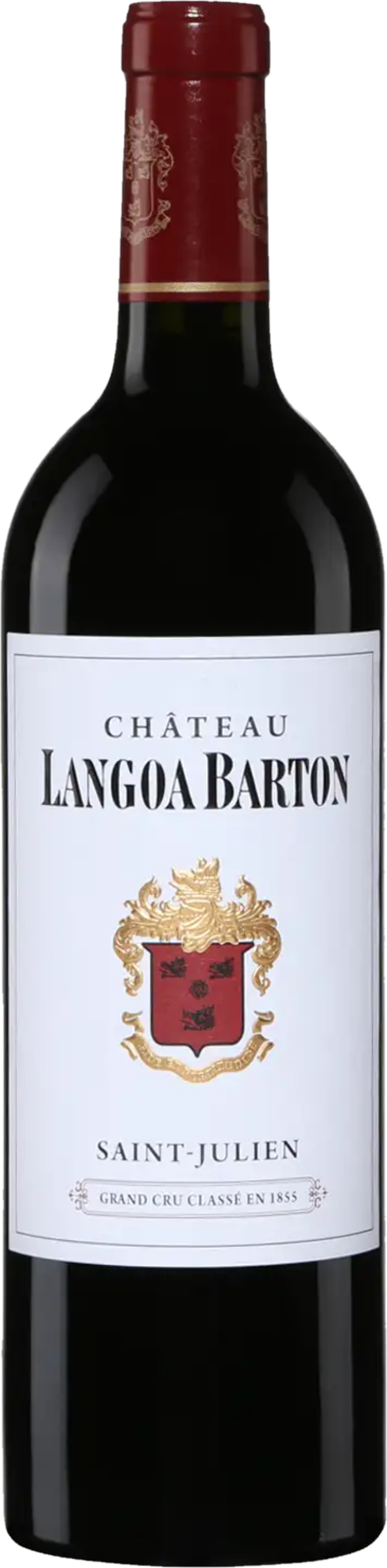 Château Langoa-Barton 2022 tegen bordeaux achtergrond – Grand Cru Classé