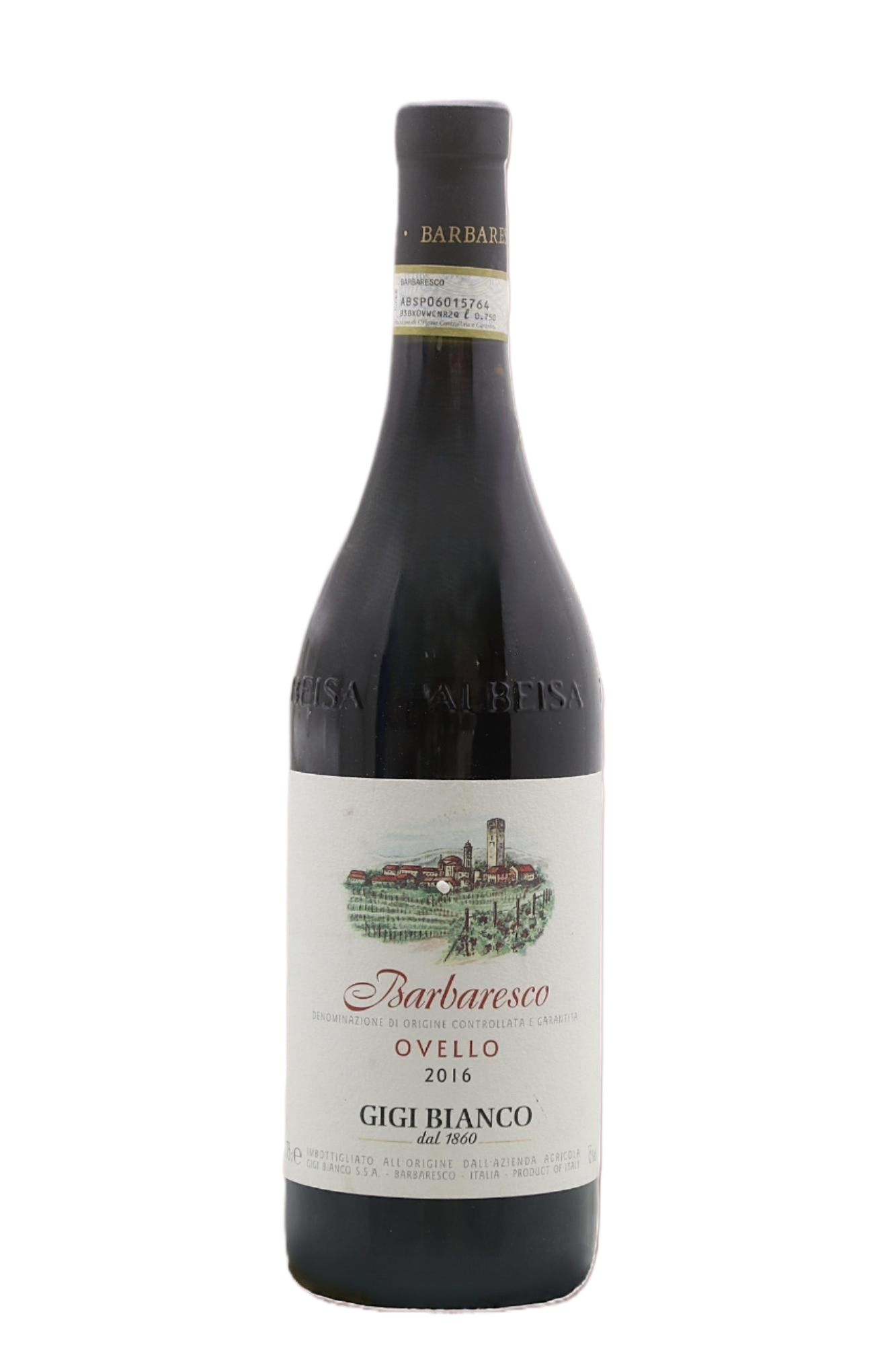 Barbaresco Ovello Riserva 2016 fles transparant – Nebbiolo rode wijn