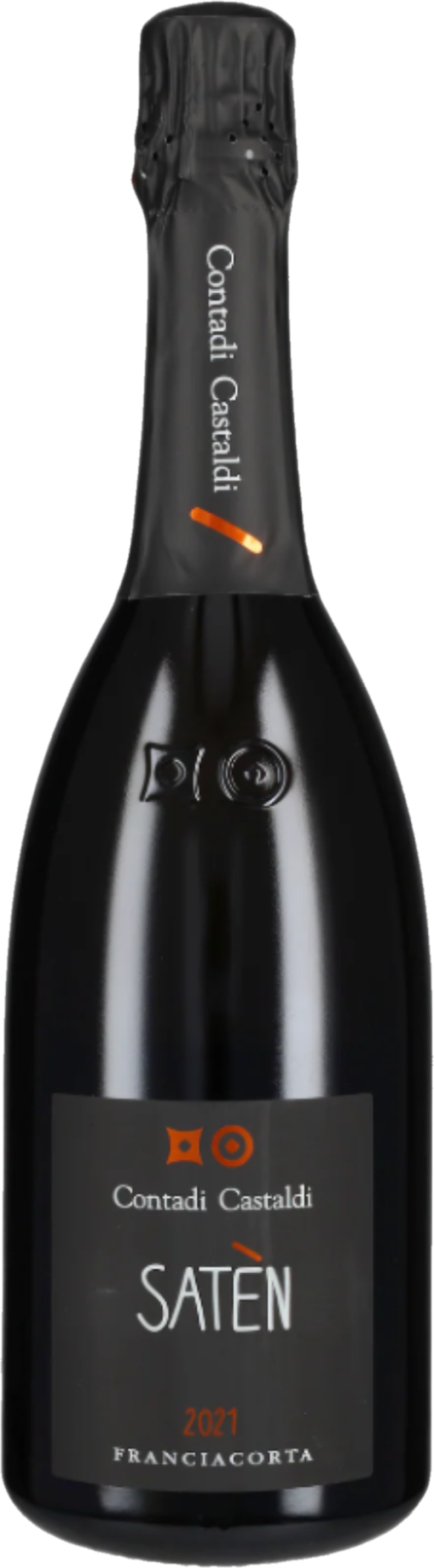 Glas romige Italiaanse mousserende wijn met fijne zachte bubbel