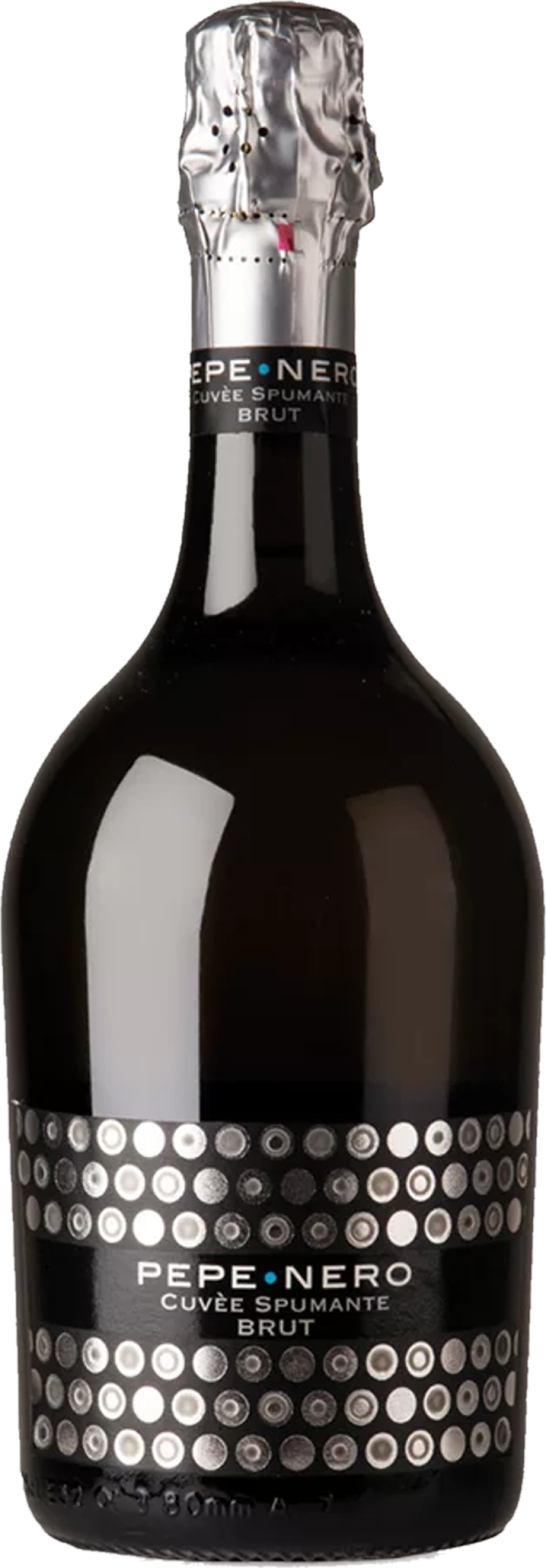 Cignomoro Spumante Brut tegen gouden achtergrond – frisse mousserende witte wijn met fijne bubbels