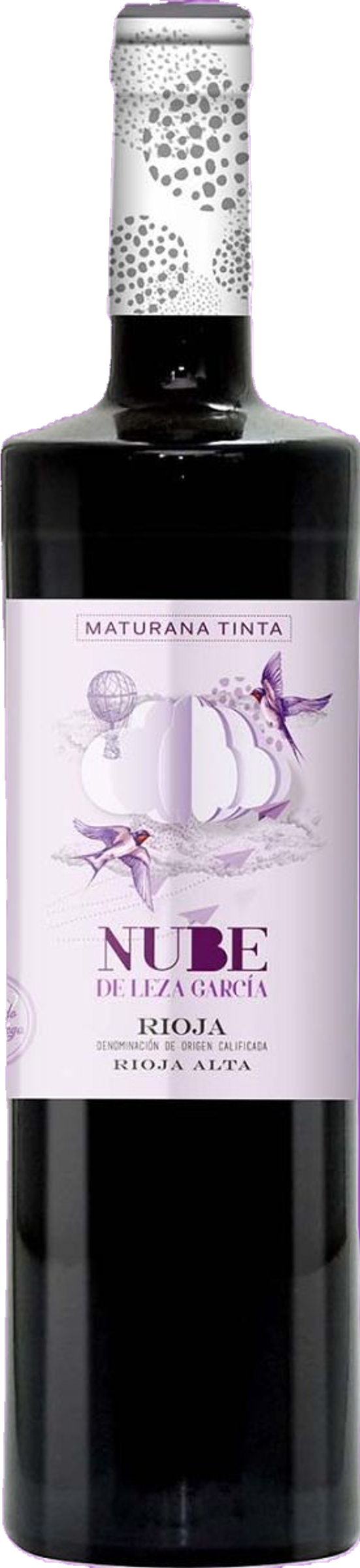Leza García Nube 2023 tegen bordeaux achtergrond – premium rode Rioja