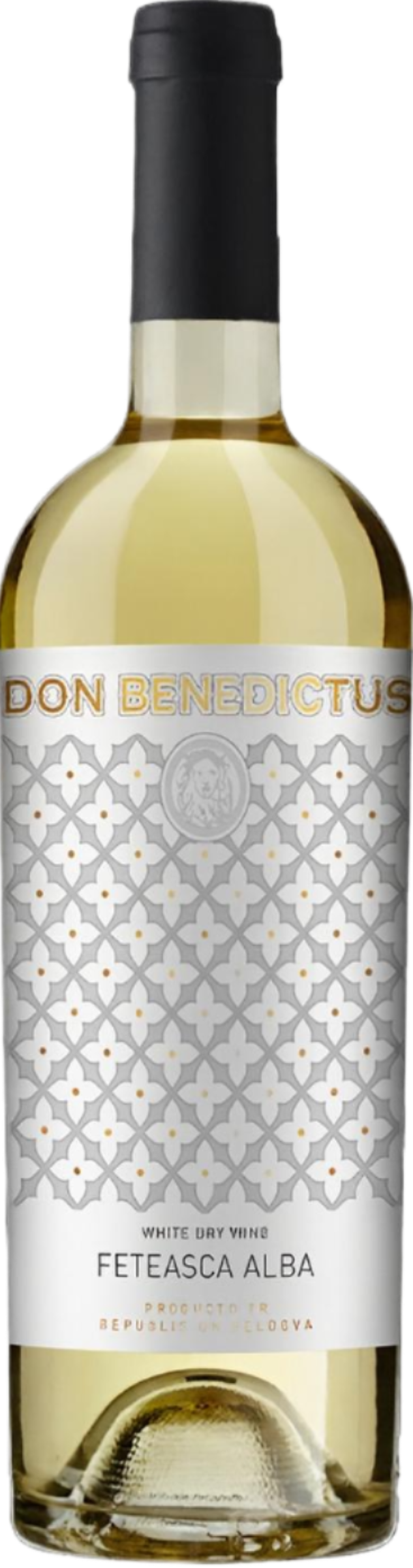 Don Benedictus Feteasca Albă 2024 tegen gouden achtergrond – Mama Rita