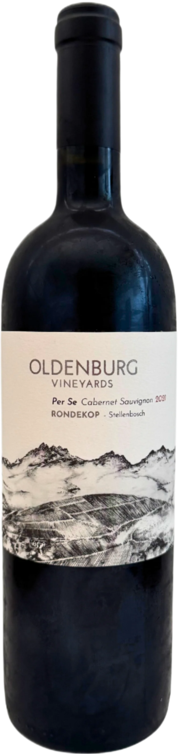 Oldenburg Per Se 2021 tegen bordeaux achtergrond – premium Cabernet Sauvignon