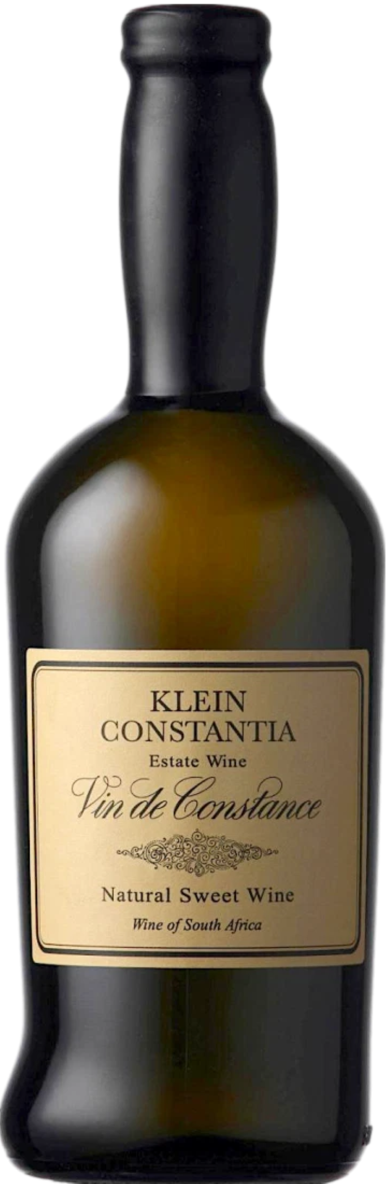 Klein Constantia Vin de Constance 2020 tegen gouden achtergrond – dessertwijn
