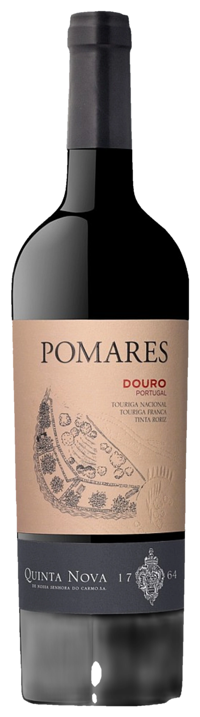 Pomares Tinto transparante fles