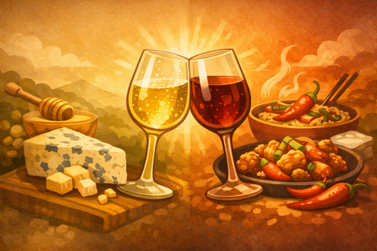 Zoete wijn bij eten: van blauwschimmel tot pittig Aziatisch eten