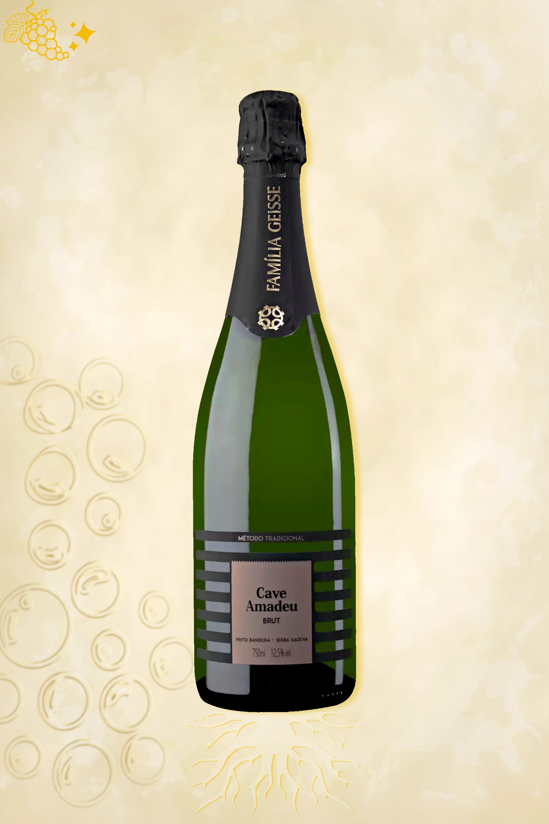 Cave Geisse – Amadeu Brut (NV) – wit wijn uit