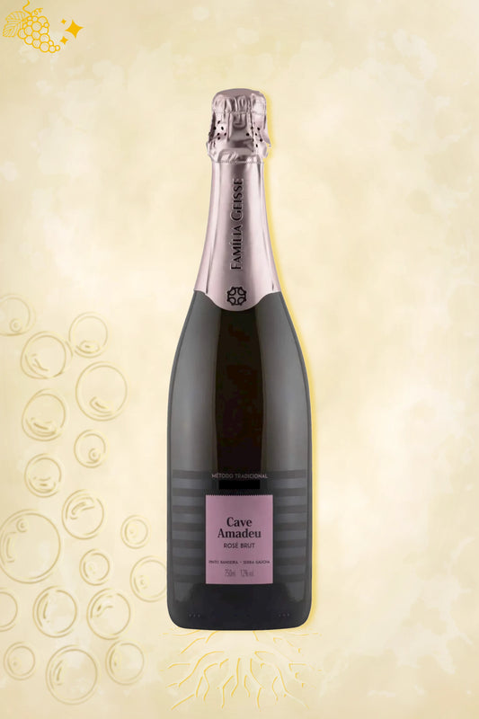 Cave Geisse – Amadeu Brut Rosé (NV) – rood wijn uit
