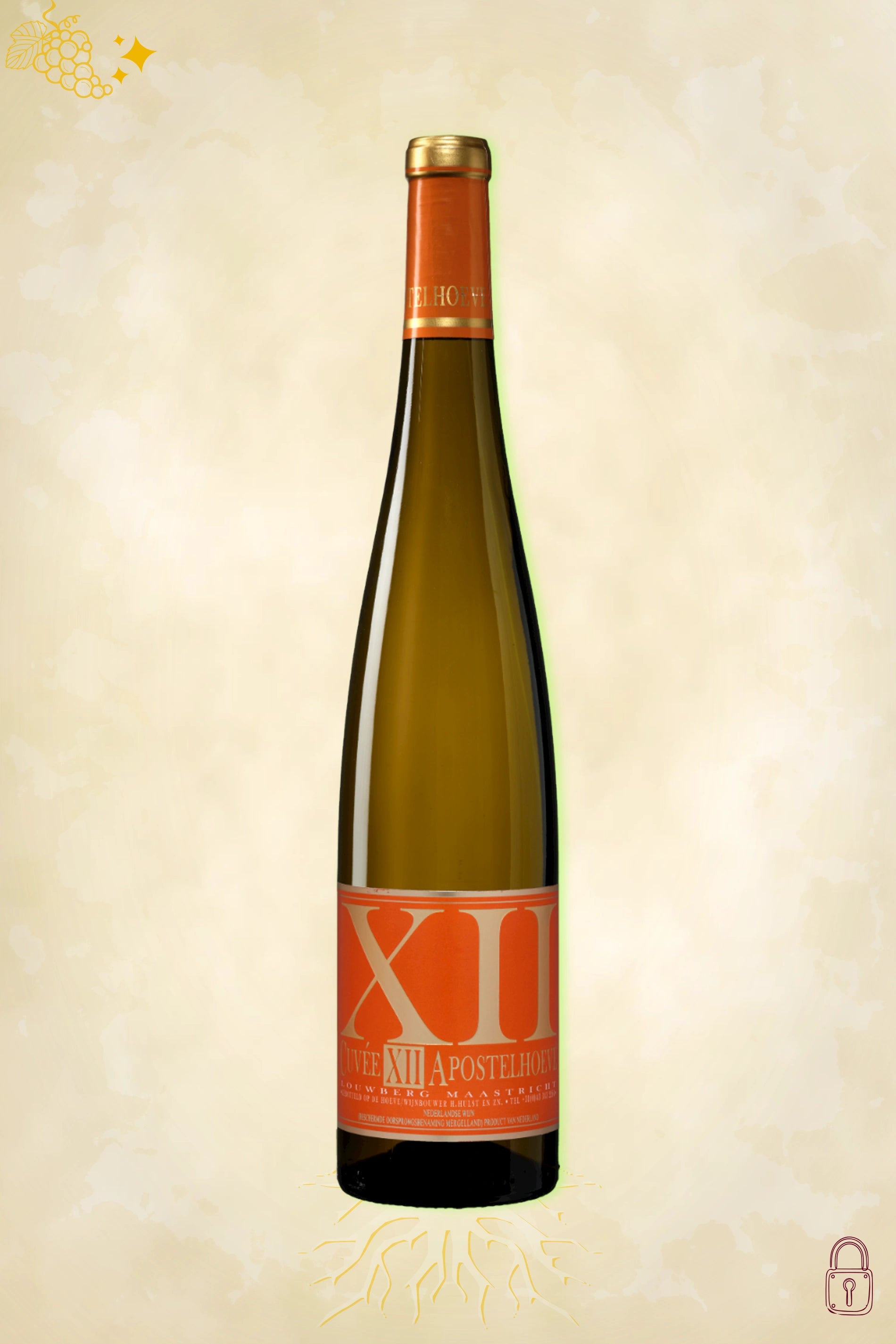 Fles Apostelhoeve Cuvée XII 2023 – witte wijn uit Nederland