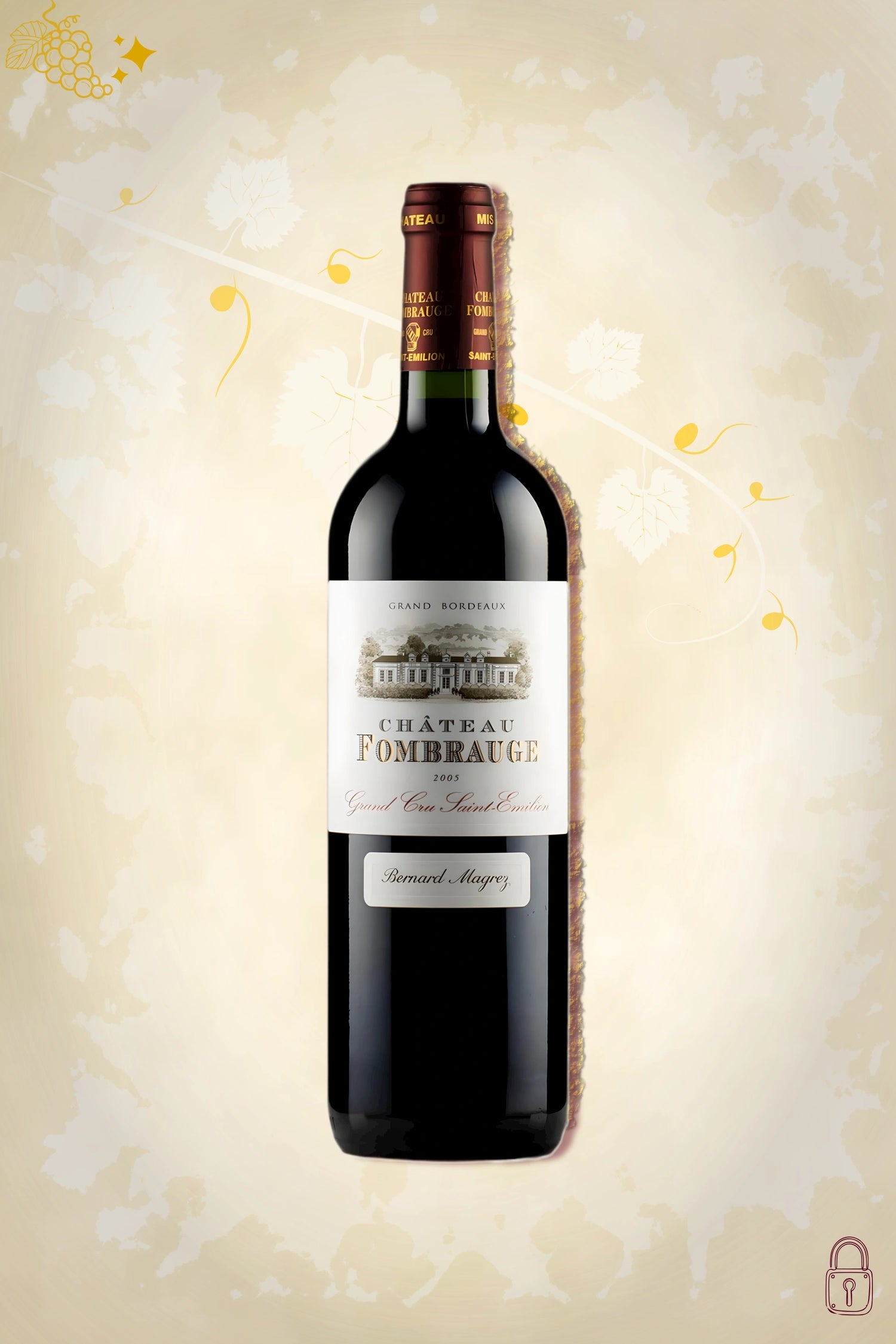 Fles Château Fombrauge 2005 – rode wijn uit Bordeaux