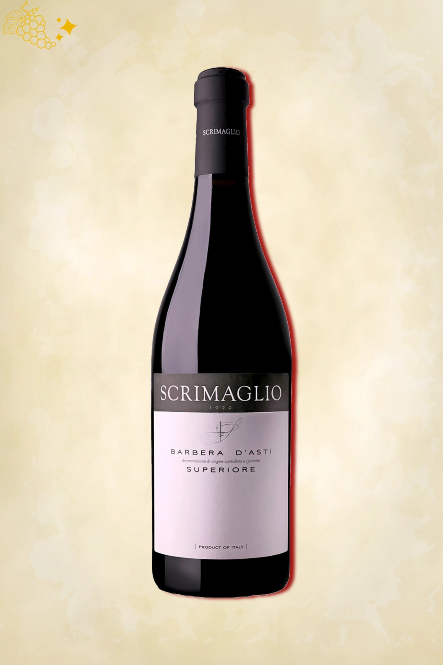 Scrimaglio – Barbera d’Asti Superiore (2022) – verfijnde rode wijn met karakter uit Piemonte