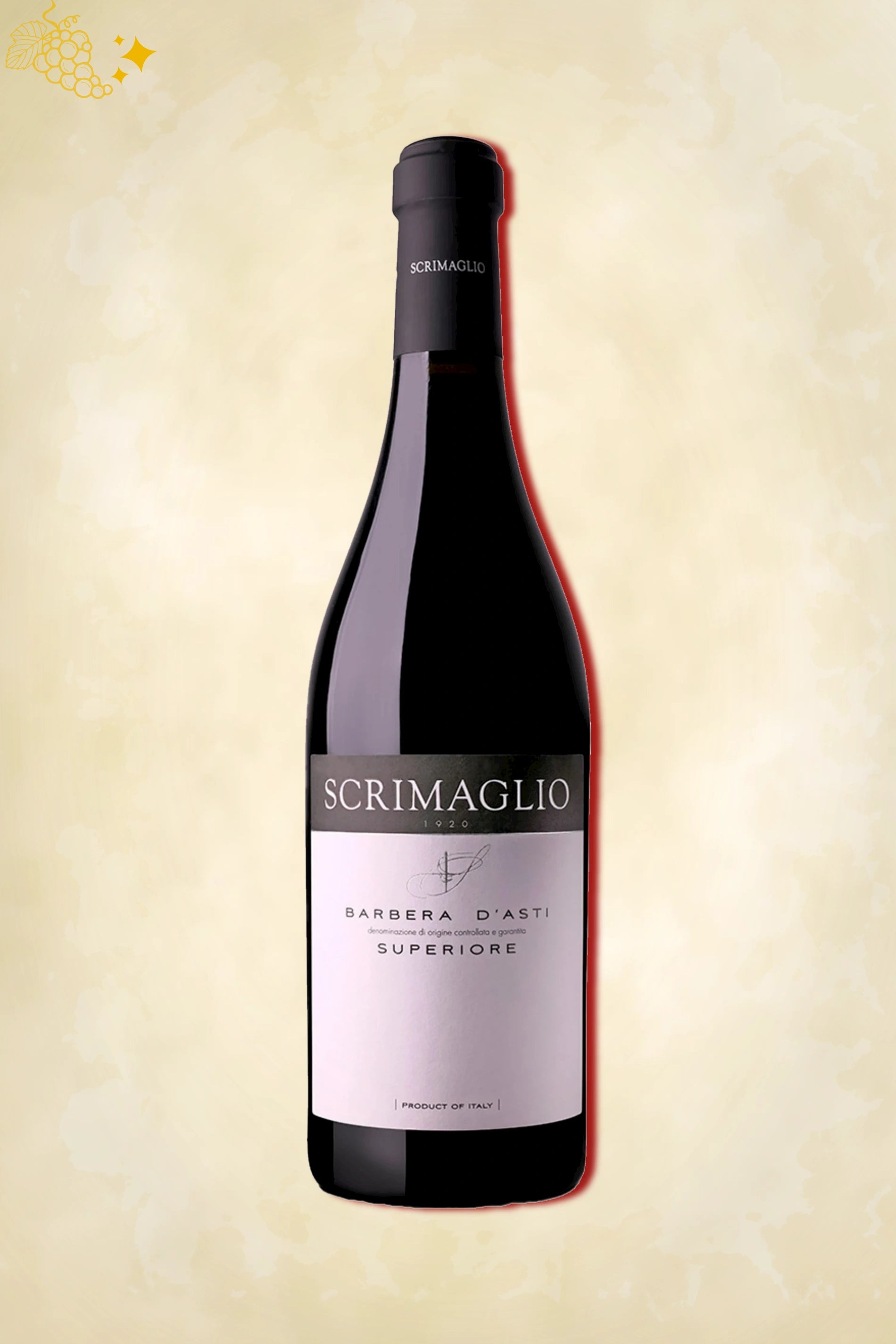 Scrimaglio – Barbera d’Asti Superiore (2022) – verfijnde rode wijn met karakter uit Piemonte