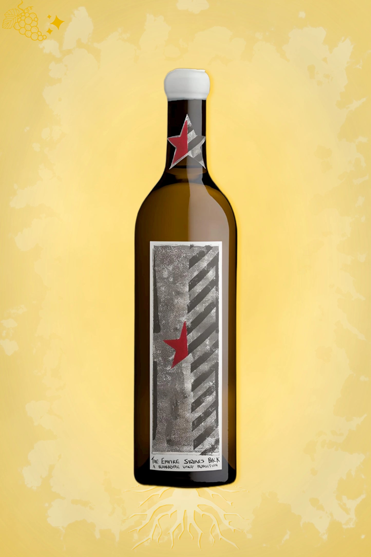 Fles Blank Bottle – The Empire Strikes Back (2022) – witte wijn in gouden setting