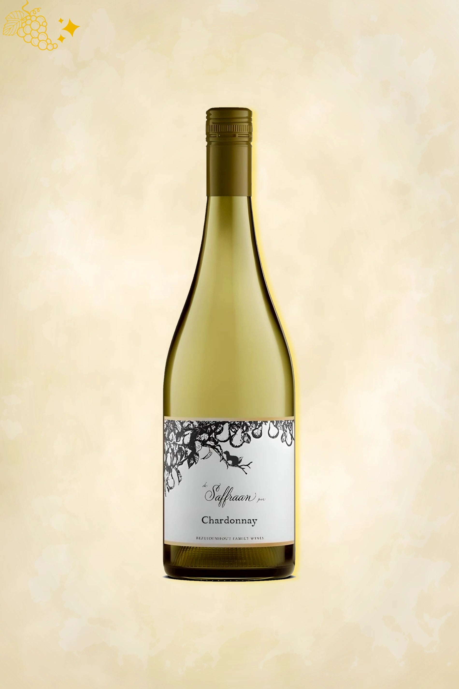 Authentieke witte wijn – Leenders – Saffran Chardonnay (2024) uit Zuid-Afrika