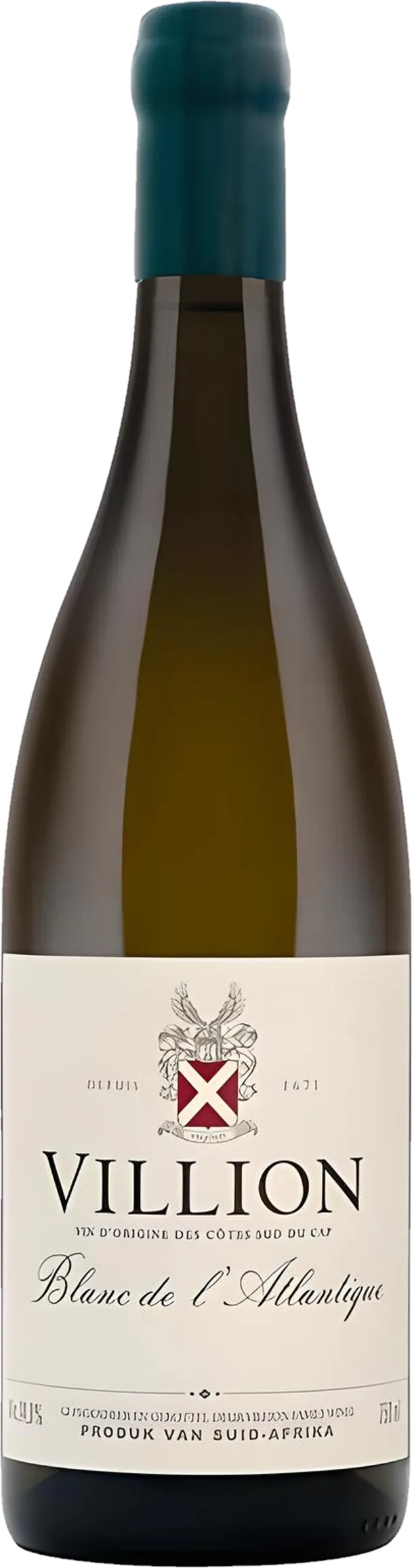 Packshot: Villion – Blanc de l’Atlantique (2022) (witte wijn) transparant weergegeven