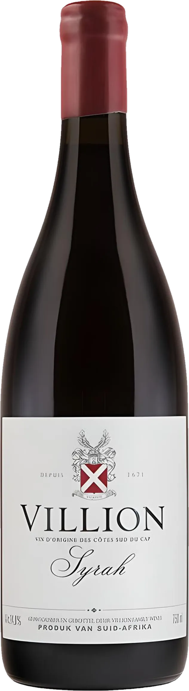 Vrijstaand beeld van Villion – Syrah (2020) – rode wijn zonder visuele afleiding