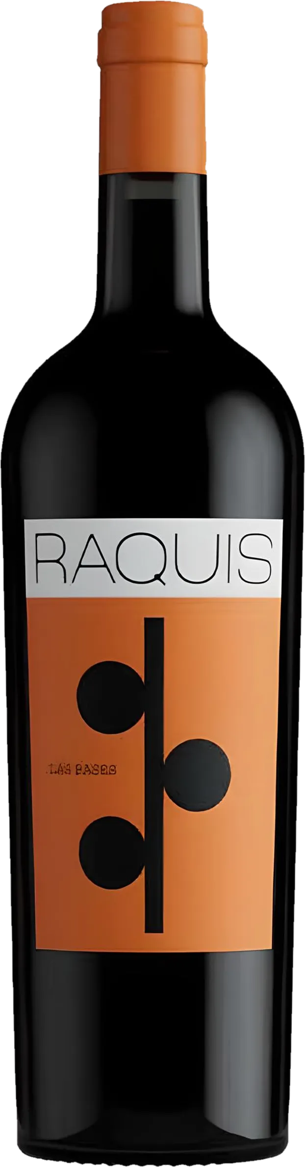 Raquis – Las Bases Malbec (2022) – robijnrode rode wijn tegen rode achtergrond