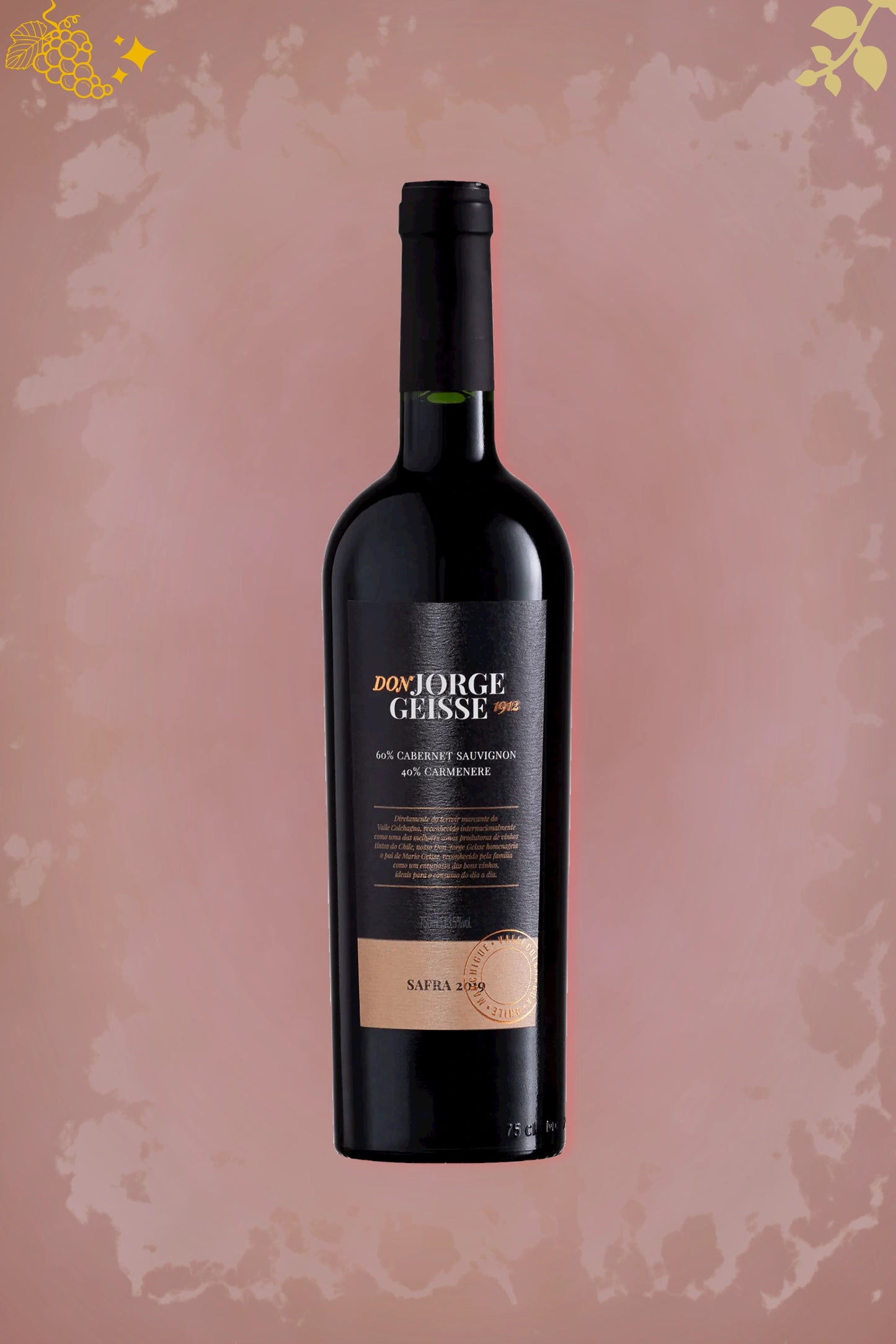 Mario Geisse – Don Jorge Red Blend (2023) – rode wijn in diepe rode ambiance