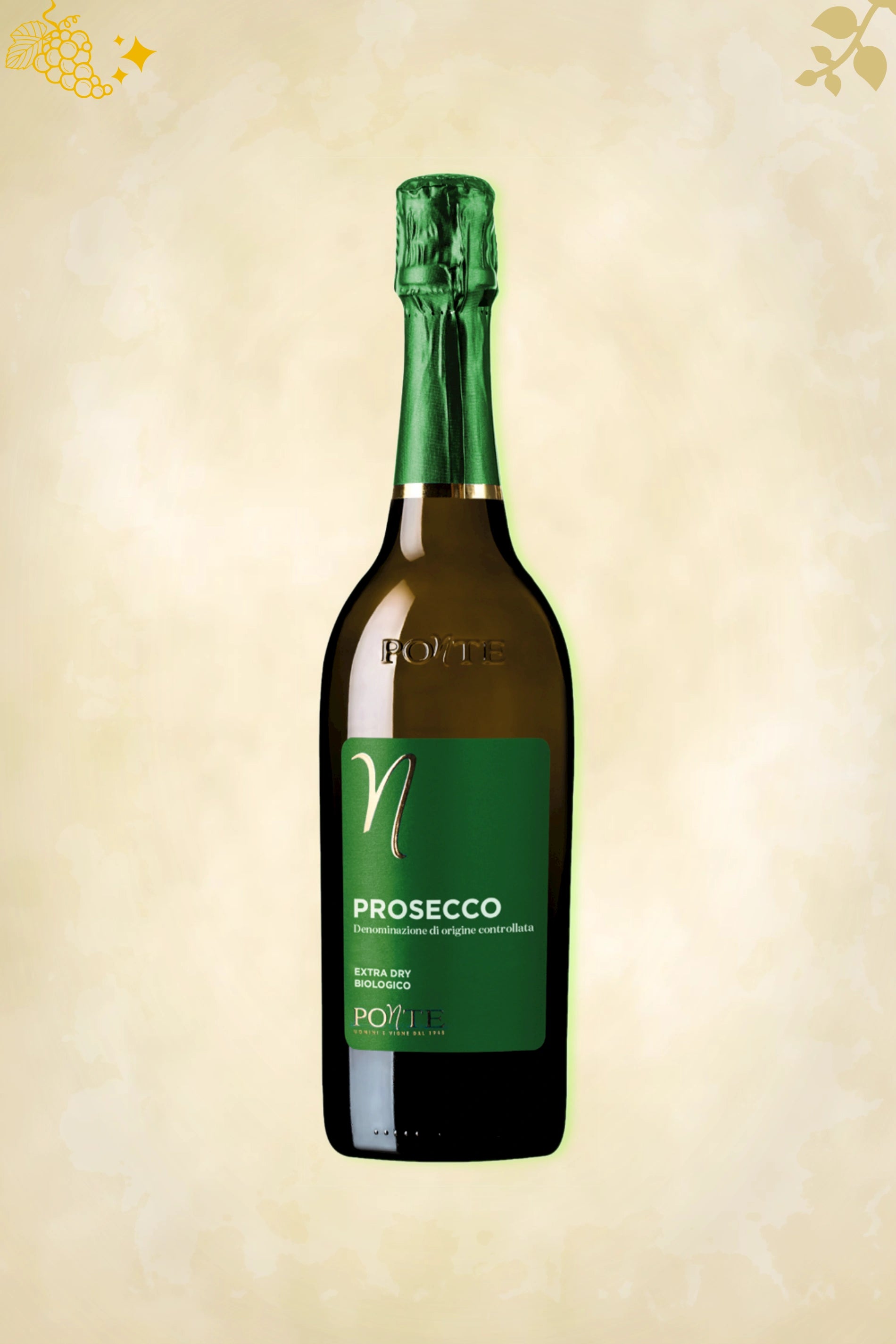 Authentieke mousserend – Ponte – Prosecco Spumante Organic (NV) uit Veneto
