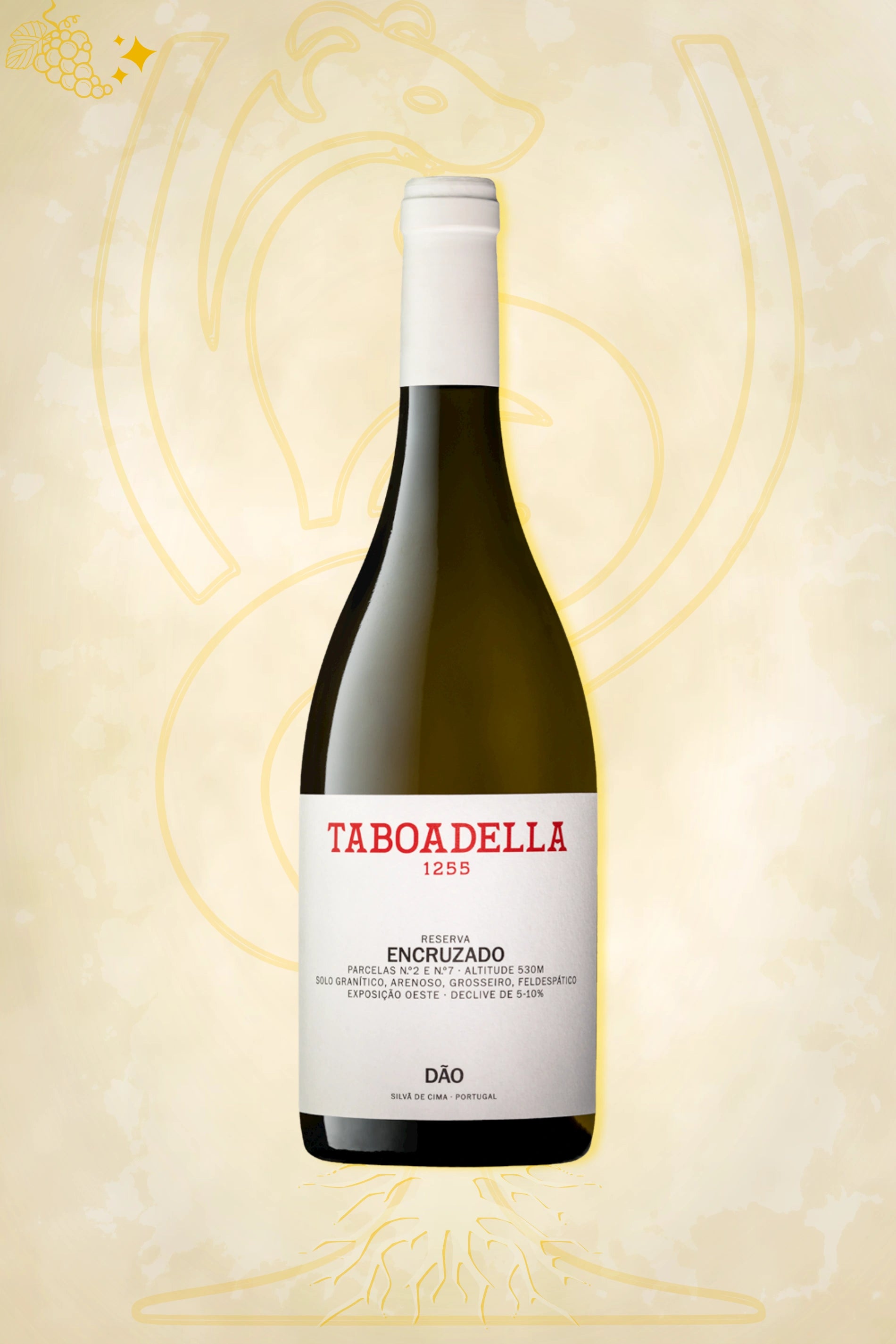 Authentieke witte wijn – Tabaodella – Taboadella 1255 Encruzado Reserva Dão (2024) uit Portugal
