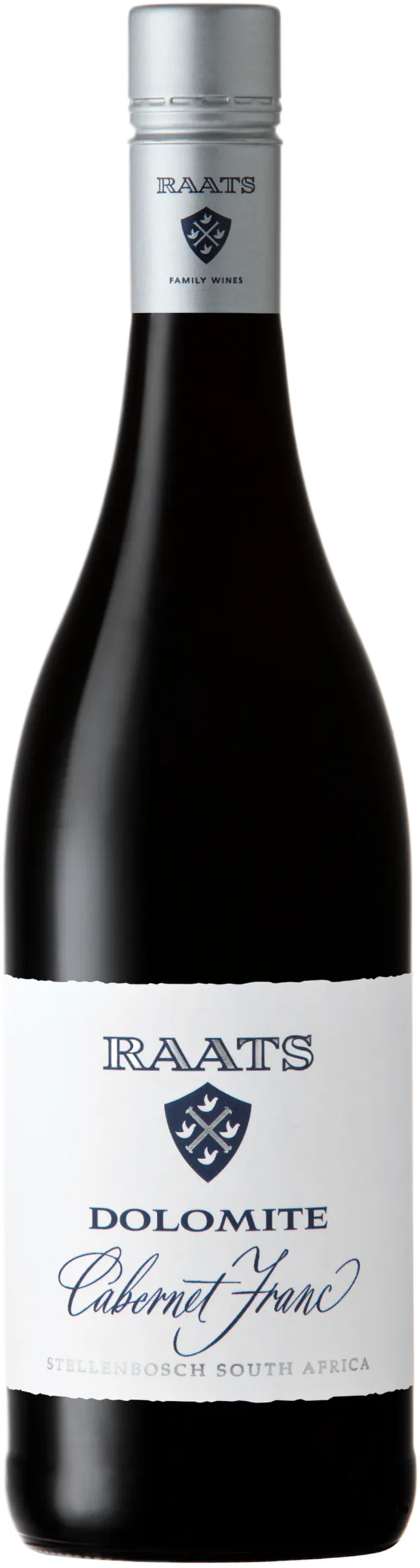 Transparante weergave van Raats – Dolomite Cabernet Franc (2022) – fles rode wijn zonder achtergrond