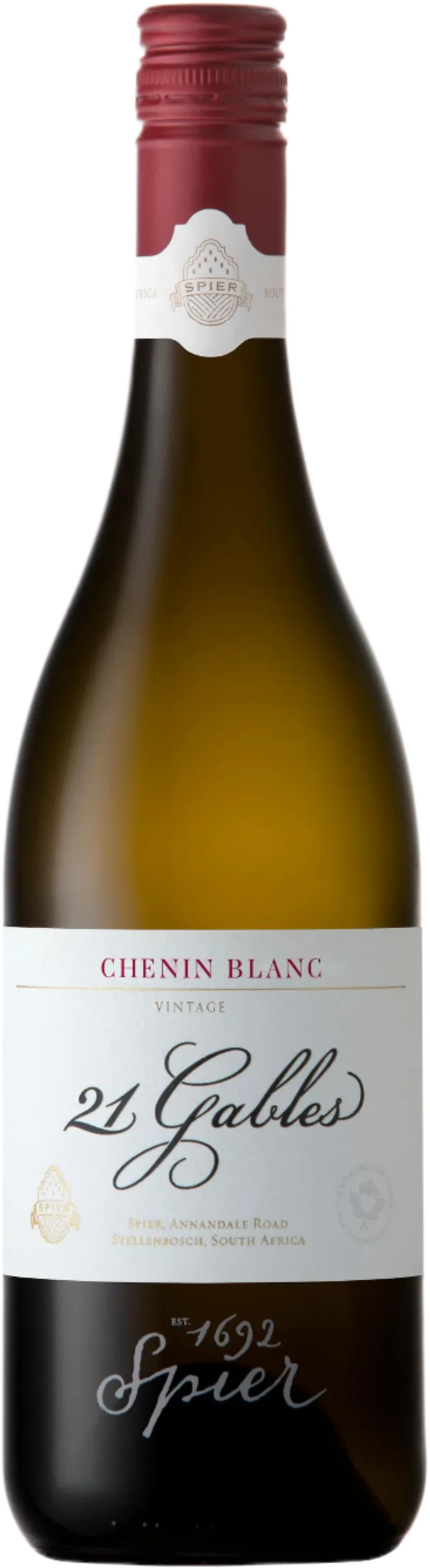 Vrijstaand beeld van Spier – 21 Gables Chenin Blanc (2022) – witte wijn zonder visuele afleiding