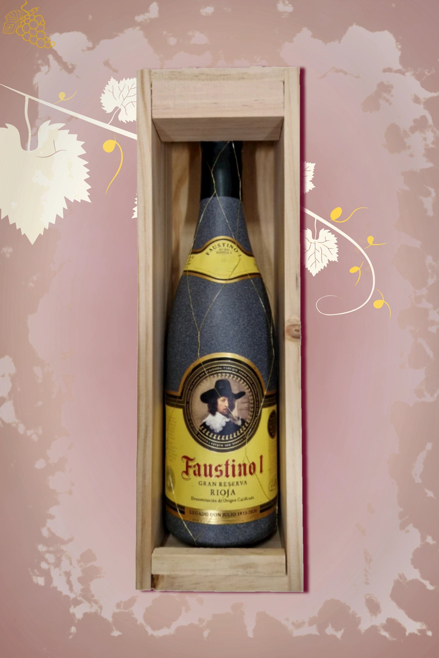 Faustino I Gran Reserva 2016 fles en giftbox – klassieke presentatie
