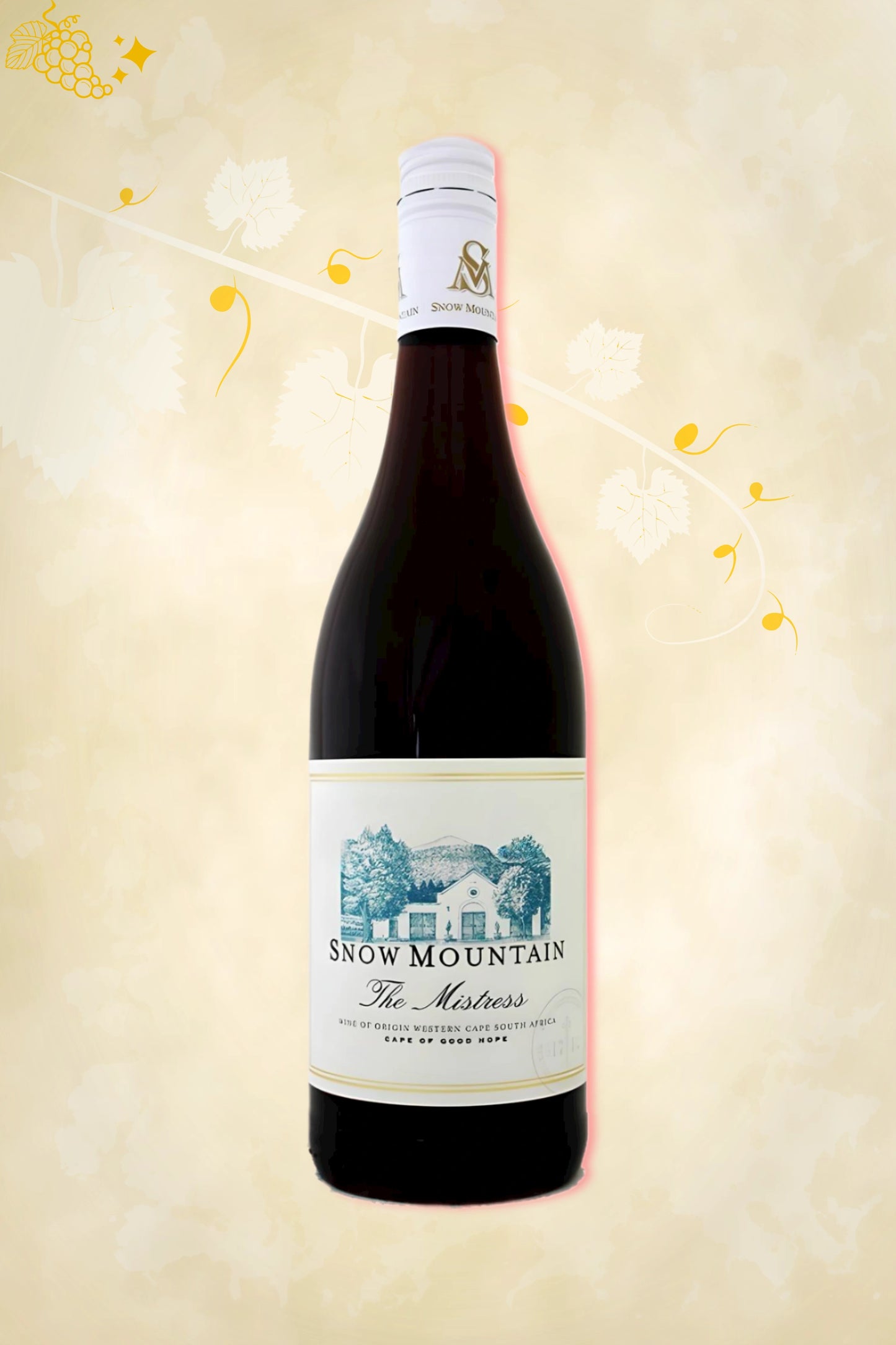 🍇 SnowMountain - "The Mistress" Pinot Noir (2021) – premium pinot noir uit Zuid-Afrika
