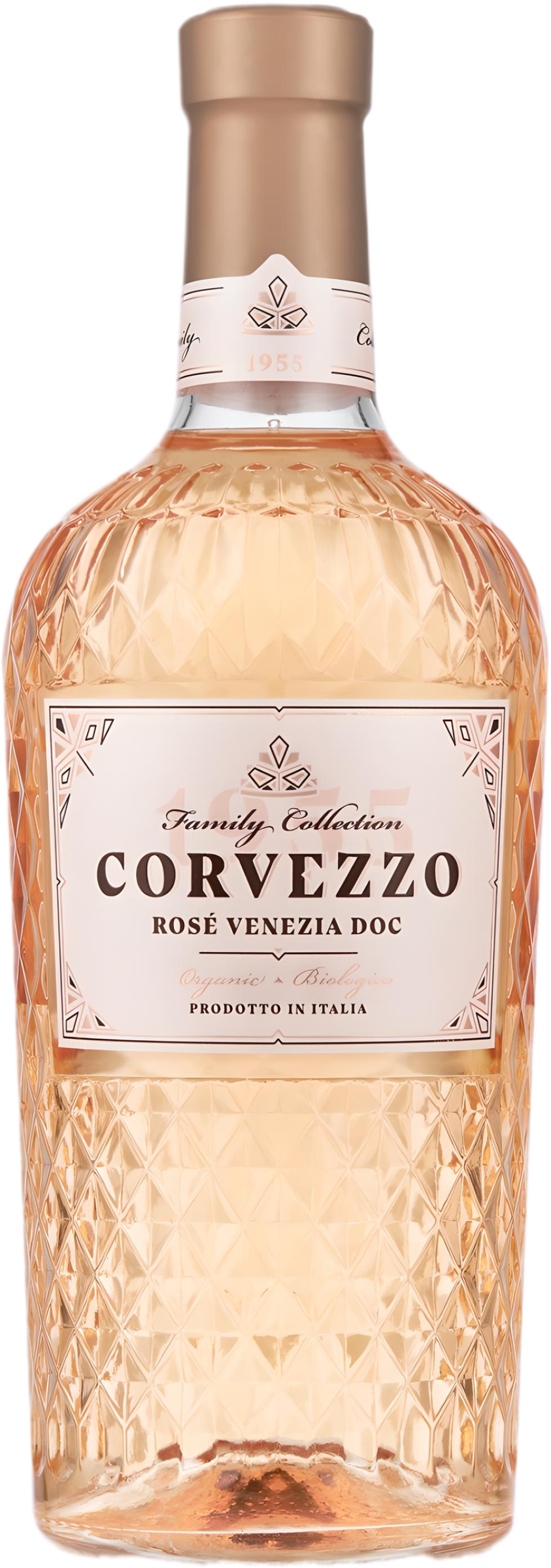 Packshot: Corvezzo - Rosé (2023) (raboso) transparant weergegeven