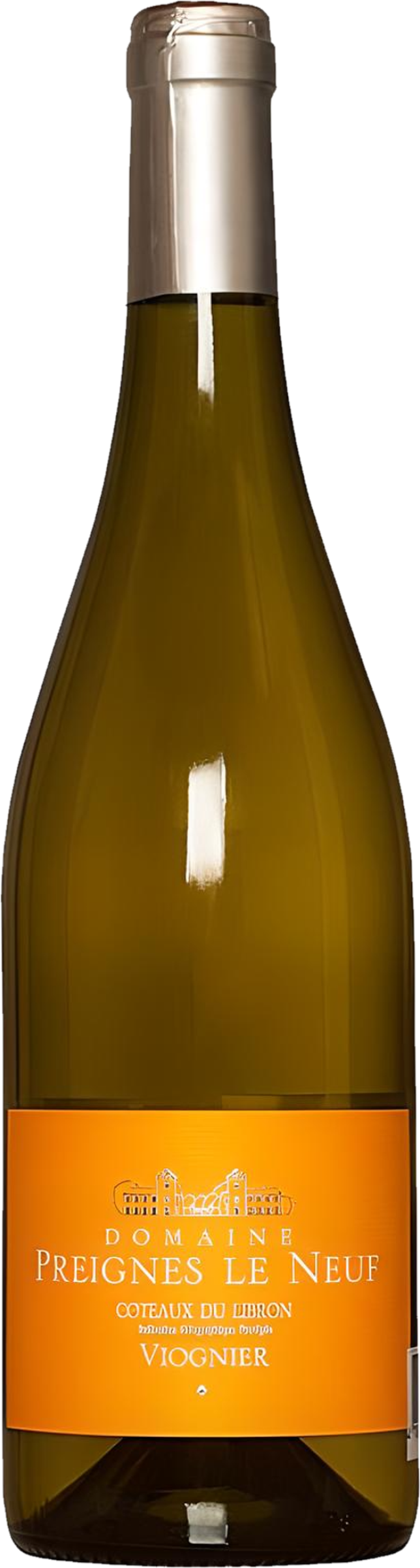 Packshot: Domaine Preignes le Neuf - Viognier (2023) (viognier) transparant weergegeven