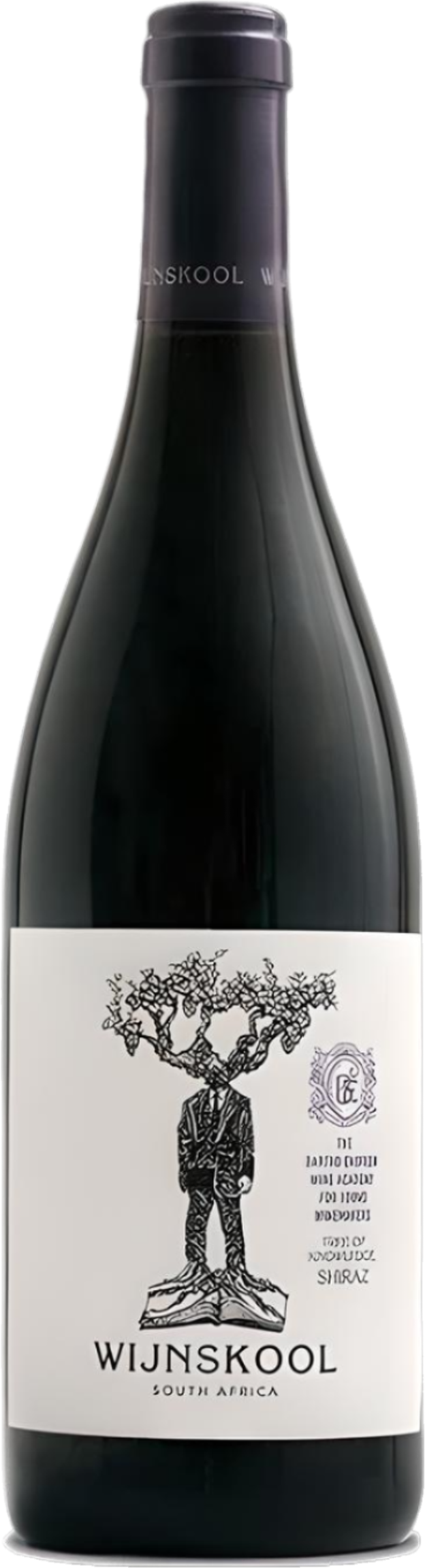 Vrijstaand beeld van Wijnskool 'Tree of Knowledge' Shiraz (2022) – syrah zonder visuele afleiding