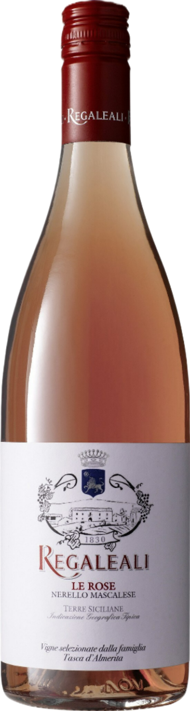 Regaleali Le Rose 2024 fles transparant – rosé wijn Tasca d’Almerita
