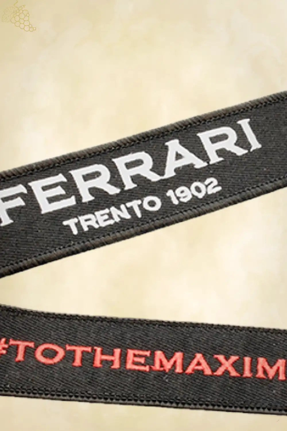 Keychain with #Tothemaximum hashtag on racing glove