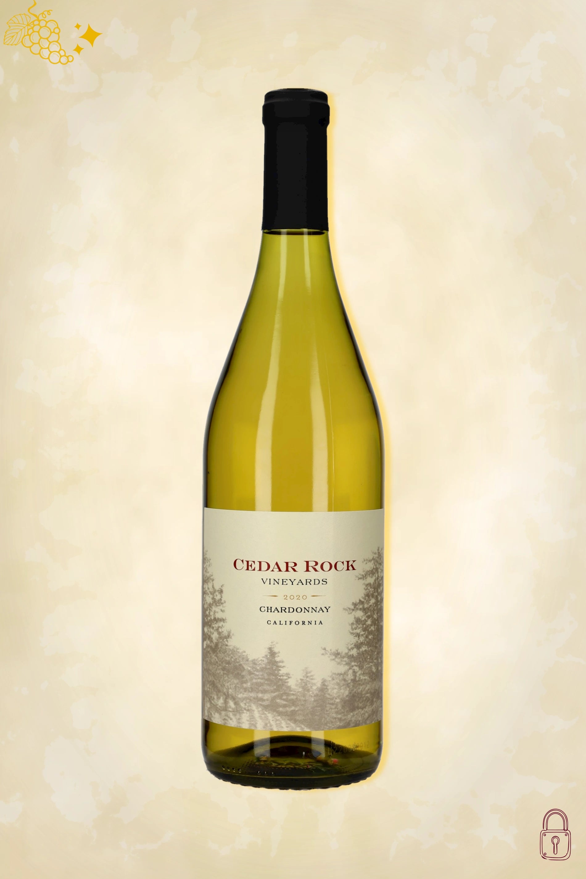 Cedar Rock Chardonnay 2020 – witte wijn uit Californië, Verenigde Staten