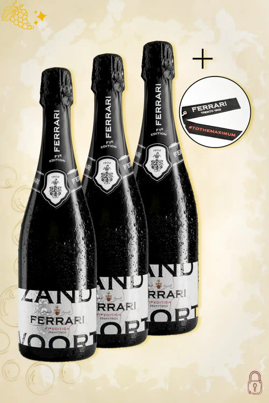 Ferrari F1 Zandvoort 3-pack with keychain on marble background