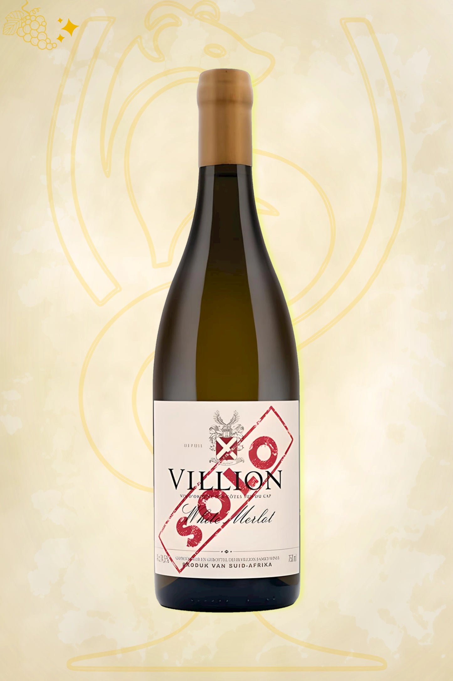 Villion Solo White Merlot 2024 – witte wijn uit Bot River Zuid-Afrika
